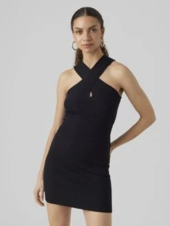 Vero Moda Vmgloria Crossover Dress - Vestido De Tubo - Black