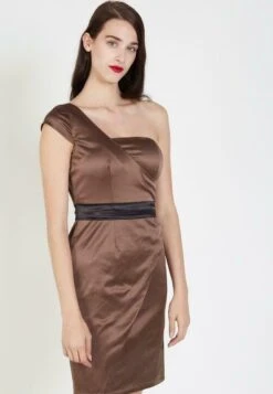 Vestido De Cóctel - Marron