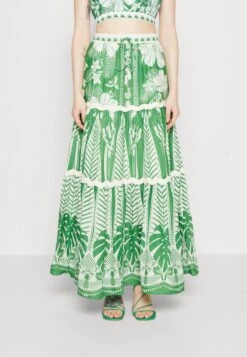 Farm Rio Macaw Elegance Skirt - Falda Larga - Off-White