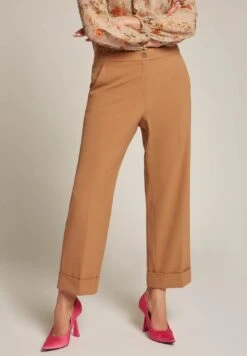 ELENA MIRO Avec Aspect À Grisaglia - Pantalones - Marrone