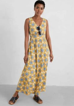 Polmanter- Vestido Largo - Sunflower Collage Corn