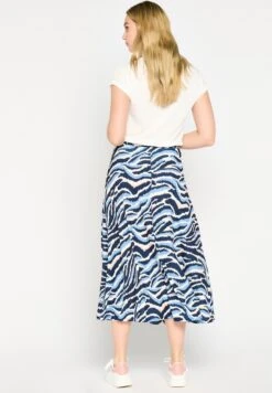LOLALIZA With Zebra Print - Falda Plisada - Blue -OXMO Ventas 0daca40b21634075b3a7e965362398a7