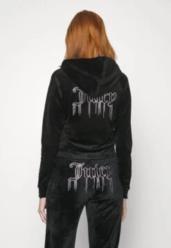 Juicy Couture Diamante Dripping Madison Hoodie - Sudadera Con Cremallera - Black - Smu -OXMO Ventas 0db330e32c4946afa216fc51e20553e9