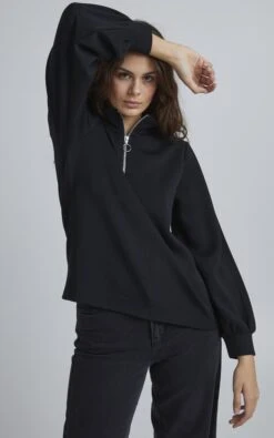 B.young Bypusti Halfzip - Sudadera - Black