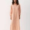 Part Two Bernadette - Vestido Largo - Mandarin Orange Stripe -OXMO Ventas 16561b8f20674ba3ad8fb293e53ae6ad
