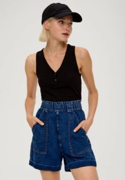 QS By S.Oliver En Léger - Shorts Vaqueros - Navy