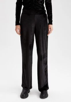 DeFacto Wide Leg- Pantalones - Black