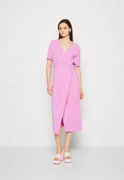 Vila Vibeba V Neck Mid Calf - Vestido Informal - Violet