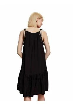 ESPRIT Träger Mit Gesmokten Details- Vestido Informal - Black -OXMO Ventas 34e592e374854febb397d6673d216a01