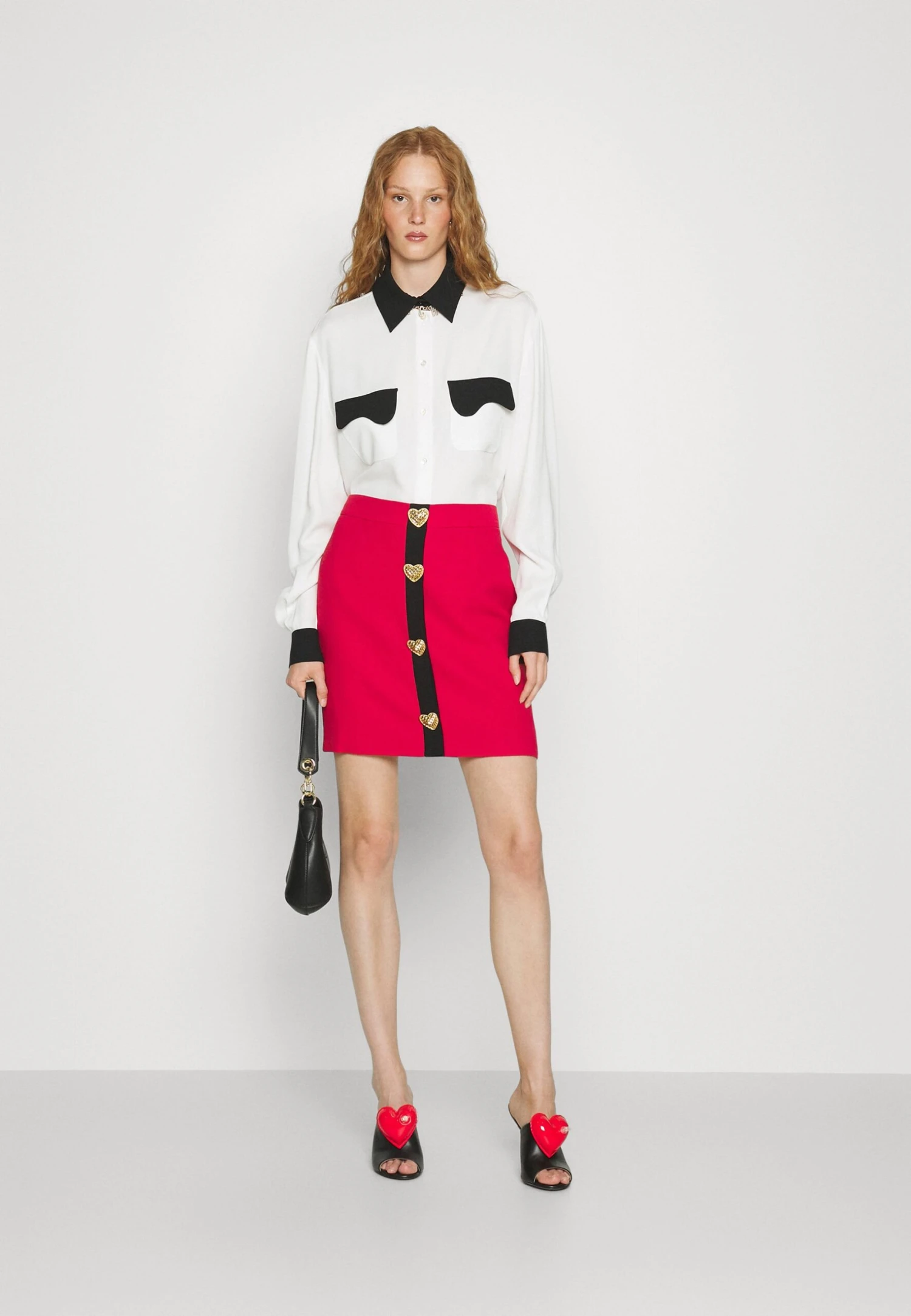 MOSCHINO Punk Buttons - Minifalda - Fantasy Print Red 4 MOSCHINO Punk Buttons - Minifalda - Fantasy Print Red - Imagen 2