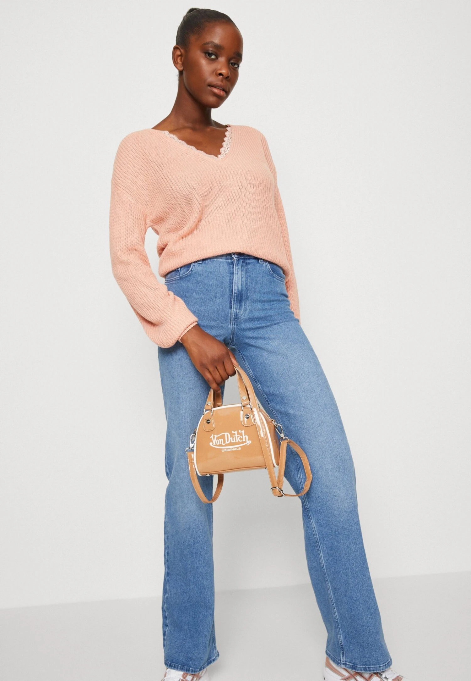 Pieces Pcpeggy Wide Pant - Vaqueros Rectos - Light Blue Denim 6 Pieces Pcpeggy Wide Pant - Vaqueros Rectos - Light Blue Denim - Imagen 4