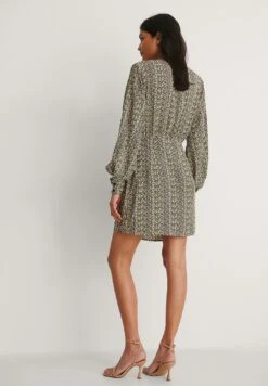 NA-KD Vestido Informal - Grey/Yellow -OXMO Ventas 3bb65f6b771a4183b23a107ac00665c2