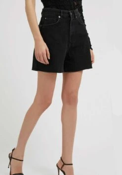 Guess Relaxed Fit - Shorts Vaqueros - Schwarz