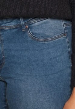 Vero Moda Curve Piping Jeans - Vaqueros Pitillo - Medium Blue Denim -OXMO Ventas 4e836c4560de4af9921f90b9e3f6b2ad