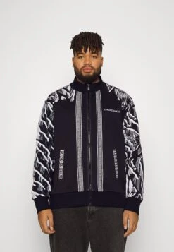 CARLO COLUCCI Unisex - Sudadera Con Cremallera - Black/White/Grey