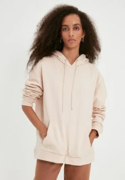 Trendyol Jersey Con Capucha - Beige