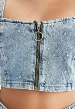 DeFacto Set Bralette- Vaqueros Slim Fit - Blue 8 DeFacto Set Bralette- Vaqueros Slim Fit - Blue -OXMO Ventas 590e266250c24447956d1de016059051