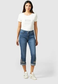 Cropped With Bezels - Vaqueros Rectos - Blu -OXMO Ventas 7297186e271f46c2b27df9e5a55cda6c