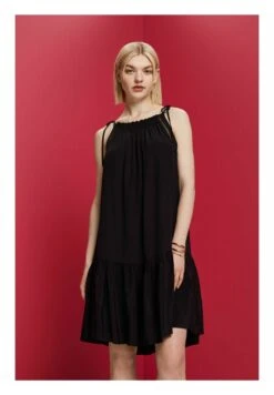 ESPRIT Träger Mit Gesmokten Details- Vestido Informal - Black -OXMO Ventas 7750a3550b2741eab2f7e602d7b8cf5b