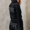 Juicy Couture Diamante Dripping Madison Hoodie - Sudadera Con Cremallera - Black - Smu -OXMO Ventas 77dc8620f305465593c92793359fe935