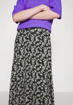 Selected Femme Slffinka Skirt - Falda Larga - Black Aop -OXMO Ventas 7860de64aad6407195153c6dcd1990c9