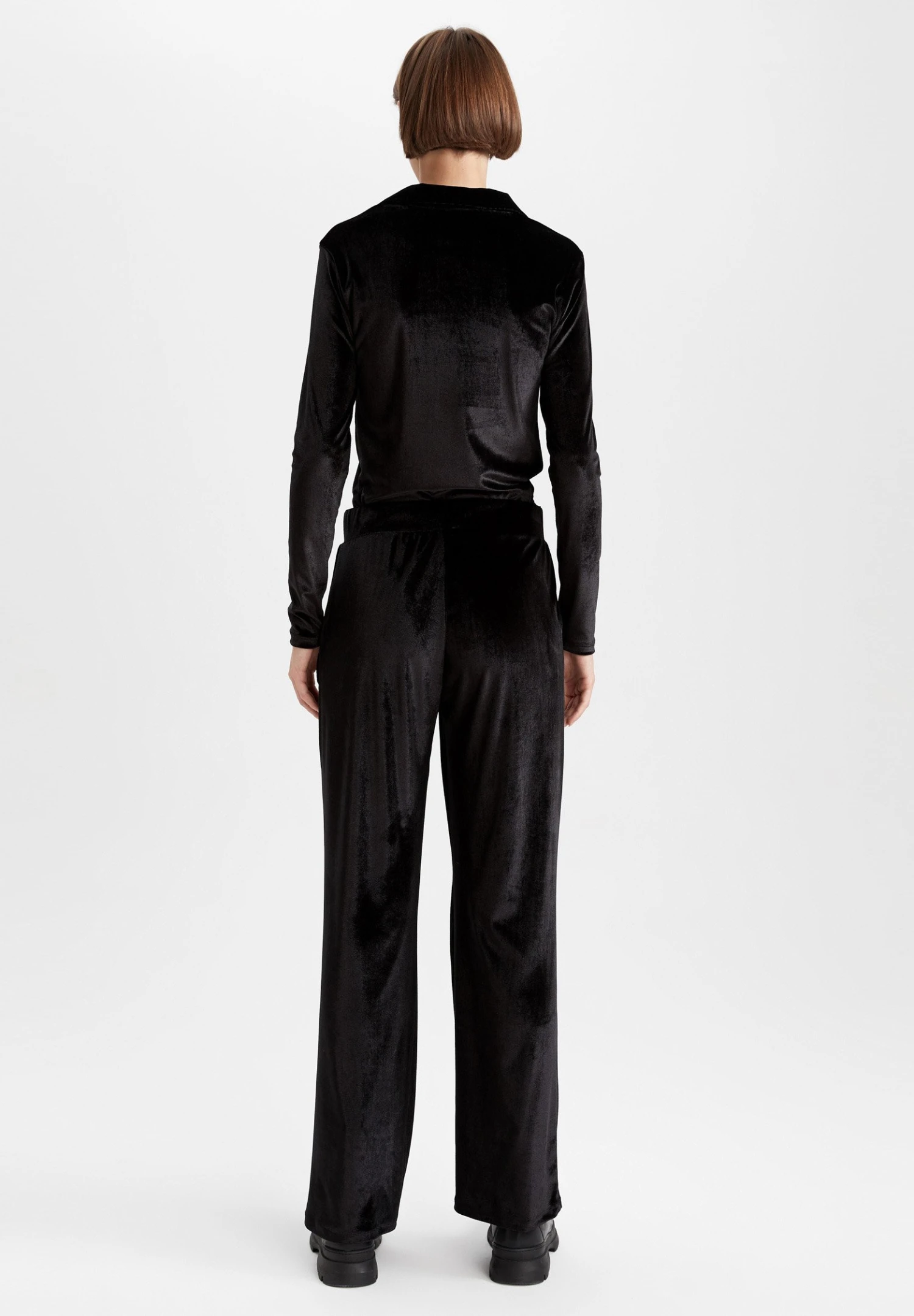 DeFacto Wide Leg- Pantalones - Black 5 DeFacto Wide Leg- Pantalones - Black - Imagen 3