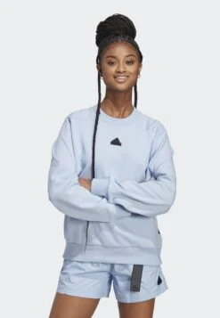 Adidas Sportswear City Escape Loose Crew- Sudadera - Blue Dawn