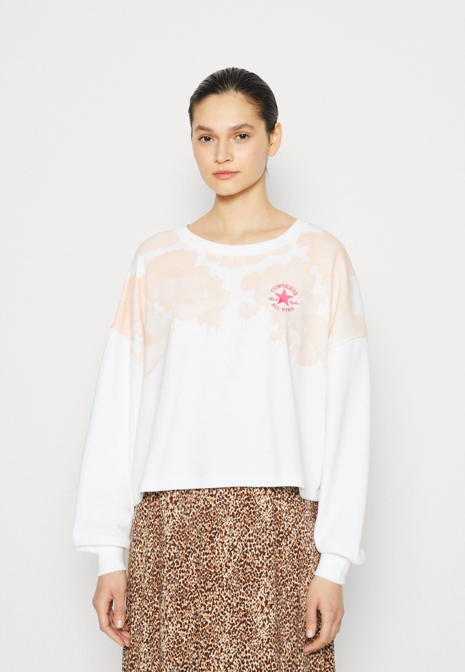 Converse Chuck Taylor Patch French Terry Crew - Sudadera - White 3 Converse Chuck Taylor Patch French Terry Crew - Sudadera - White