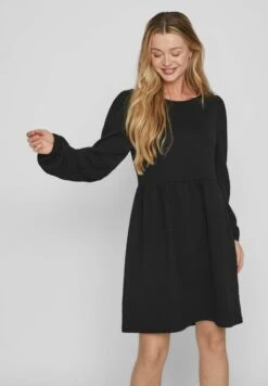 Vila Langärmeliges - Vestido Informal - Black