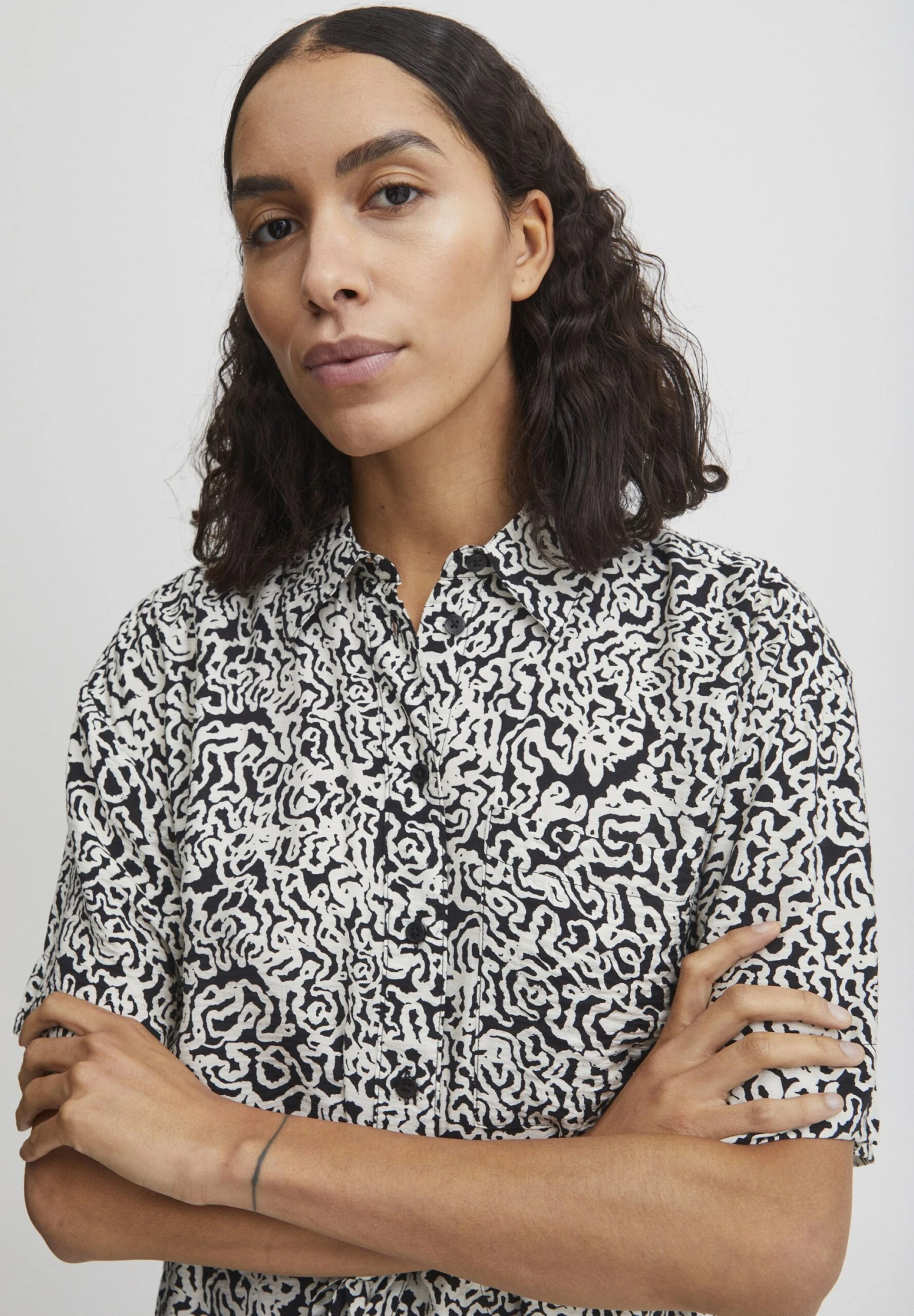 B.young Byilamo - Vestido Camisero - Birch Mix 6 B.young Byilamo - Vestido Camisero - Birch Mix - Imagen 4