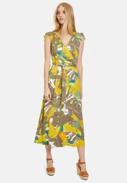Betty Barclay Ohne Arm - Vestido Ligero - Khaki/Yellow
