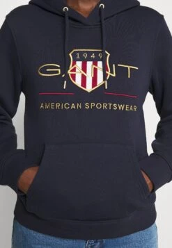 Gant Archive Shield Hoodie - Jersey Con Capucha - Evening Blue -OXMO Ventas 91f08f9391b74b9f93b81303989a00ee