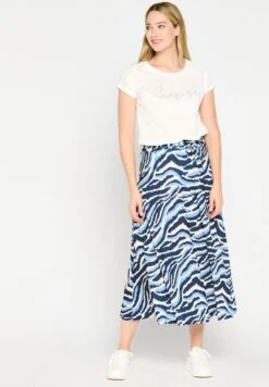 LOLALIZA With Zebra Print - Falda Plisada - Blue -OXMO Ventas a6af877ffb4c44ef9fc42c84e5769276
