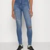 Karl Lagerfeld Jeans High-Rise - Vaqueros Pitillo - Washed Blue -OXMO Ventas ac580c614b31413caa1334cac0c0e002