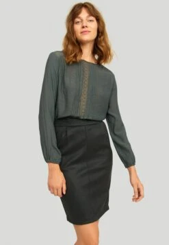 Falda De Tubo - Brownish Green