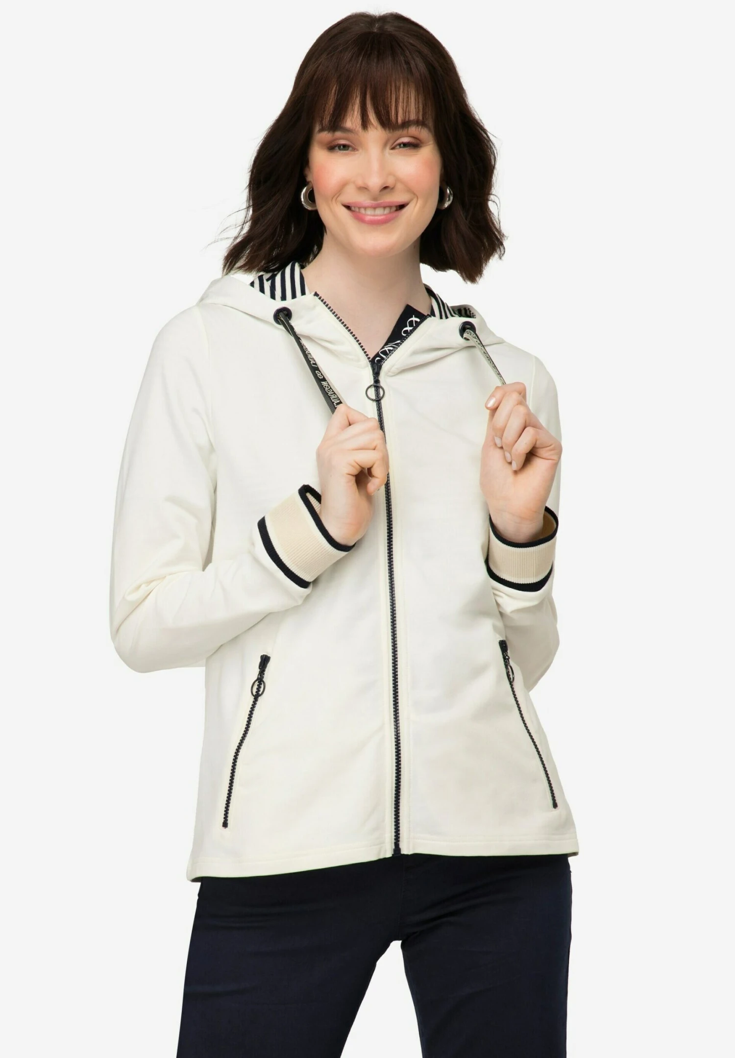 Sudadera Con Cremallera - Off White 3 Sudadera Con Cremallera - Off White