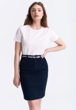 Falda De Tubo - Navy Blue