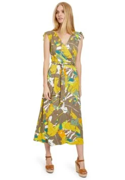 Betty Barclay Ohne Arm - Vestido Ligero - Khaki/Yellow -OXMO Ventas c12c7b9c2c534a74b68c42c2d394d741
