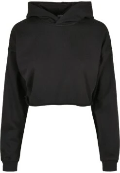 URBAN CLASSICS Ladies Oversized Cropped Hoody - Jersey Con Capucha - Schwarz