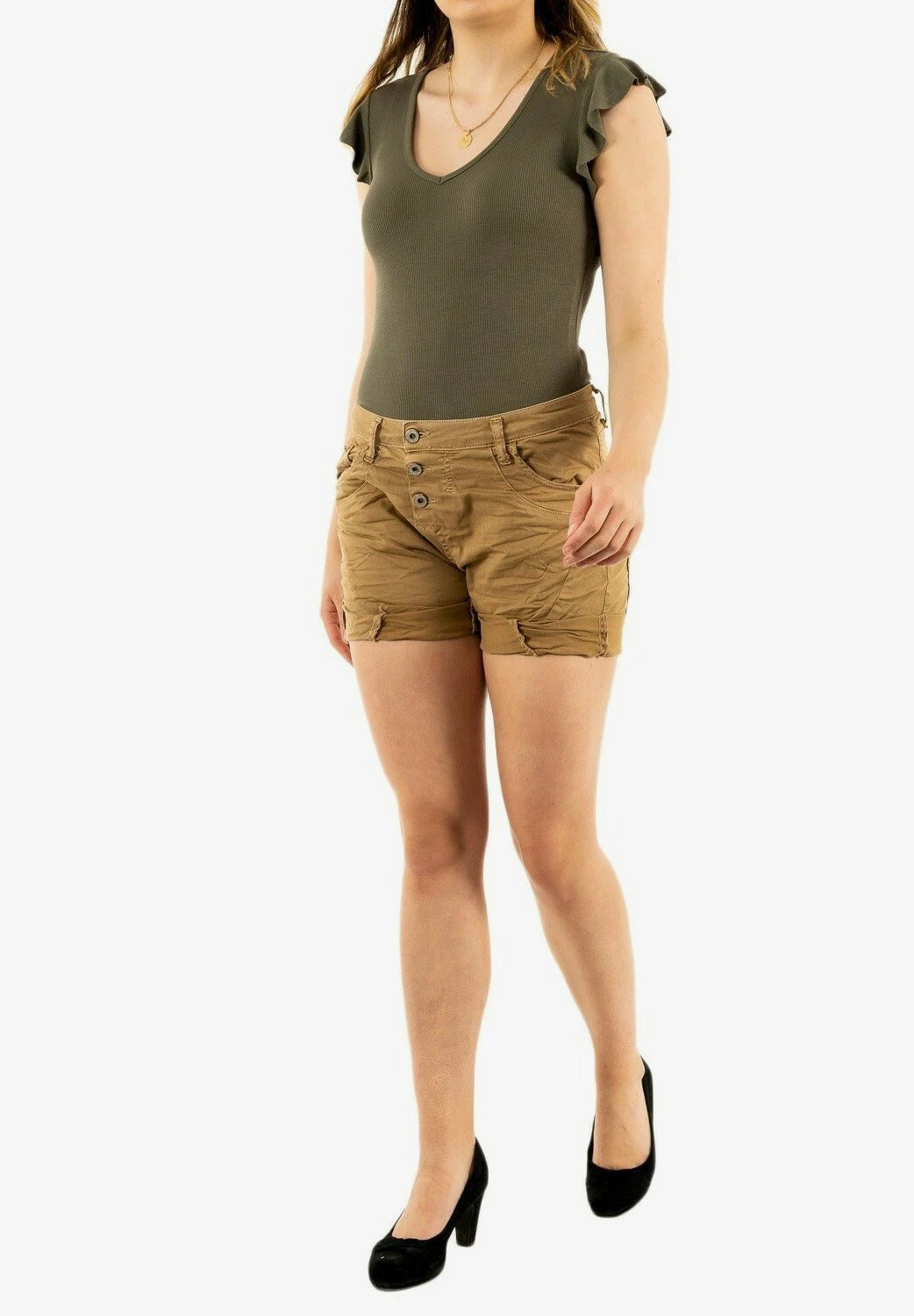 Please Shorts - Beige 4 Please Shorts - Beige - Imagen 2