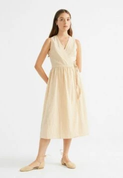 Thinking Mu Amapola - Vestido Informal - Mustard