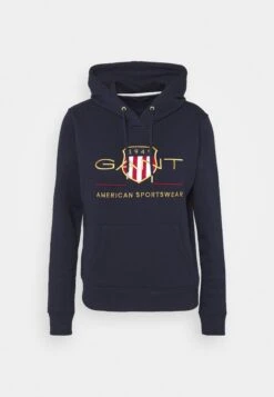 Gant Archive Shield Hoodie - Jersey Con Capucha - Evening Blue -OXMO Ventas d6a7522086c34fb3afe47cc6ba54bd83