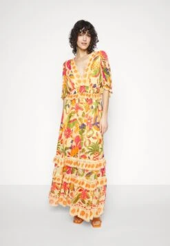 Farm Rio Rio Tapestry Dress - Vestido Largo - Rio Tapestry Yellow -OXMO Ventas da23790dcbf7495095087c2c6e0caec9