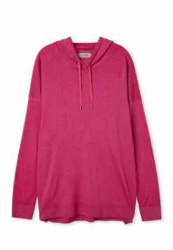 Ultrafine - Jersey Con Capucha - Rosa Garment-Dyed Fuchsia -OXMO Ventas deca069308bc46bc98f89935755de0b0