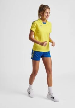 Hummel Hmlcore Xk Poly- Pantalón Corto De Deporte - True Blue Blazing Yellow