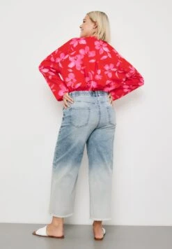 Verkürzt Mit Weitem Bein Lotta - Vaqueros Rectos - Bleached Blue Denim -OXMO Ventas eddb526025f945c7bd7c1adeae4f5924