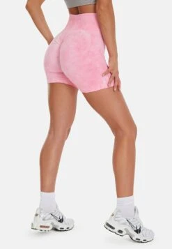 Chroma High Waisted- Shorts - Pink -OXMO Ventas f5311025bcde4e718c2dd30b769a4388