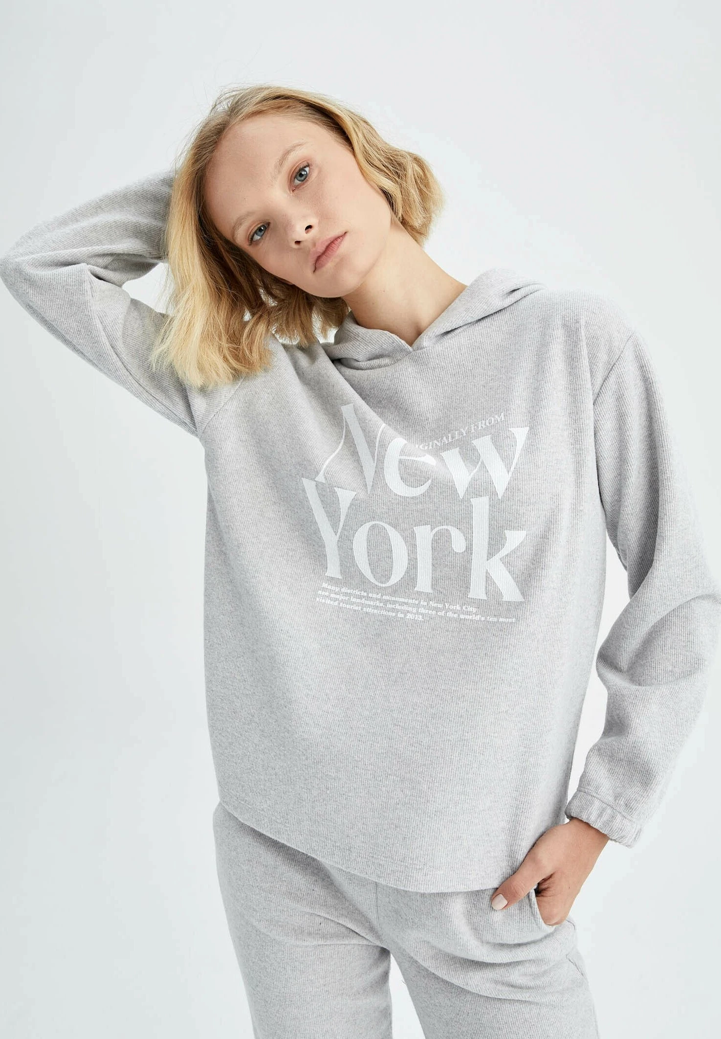 DeFacto Regular Fit - Camiseta De Manga Larga - Grey 3 DeFacto Regular Fit - Camiseta De Manga Larga - Grey