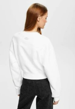 ESPRIT Cropped - Sudadera - White -OXMO Ventas ffb4b8c29b44491982090f053d385779